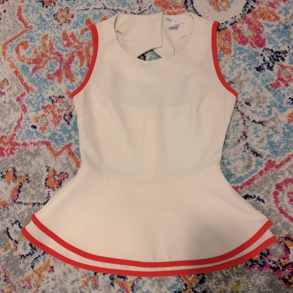 BAR III Sleeveless peplum top